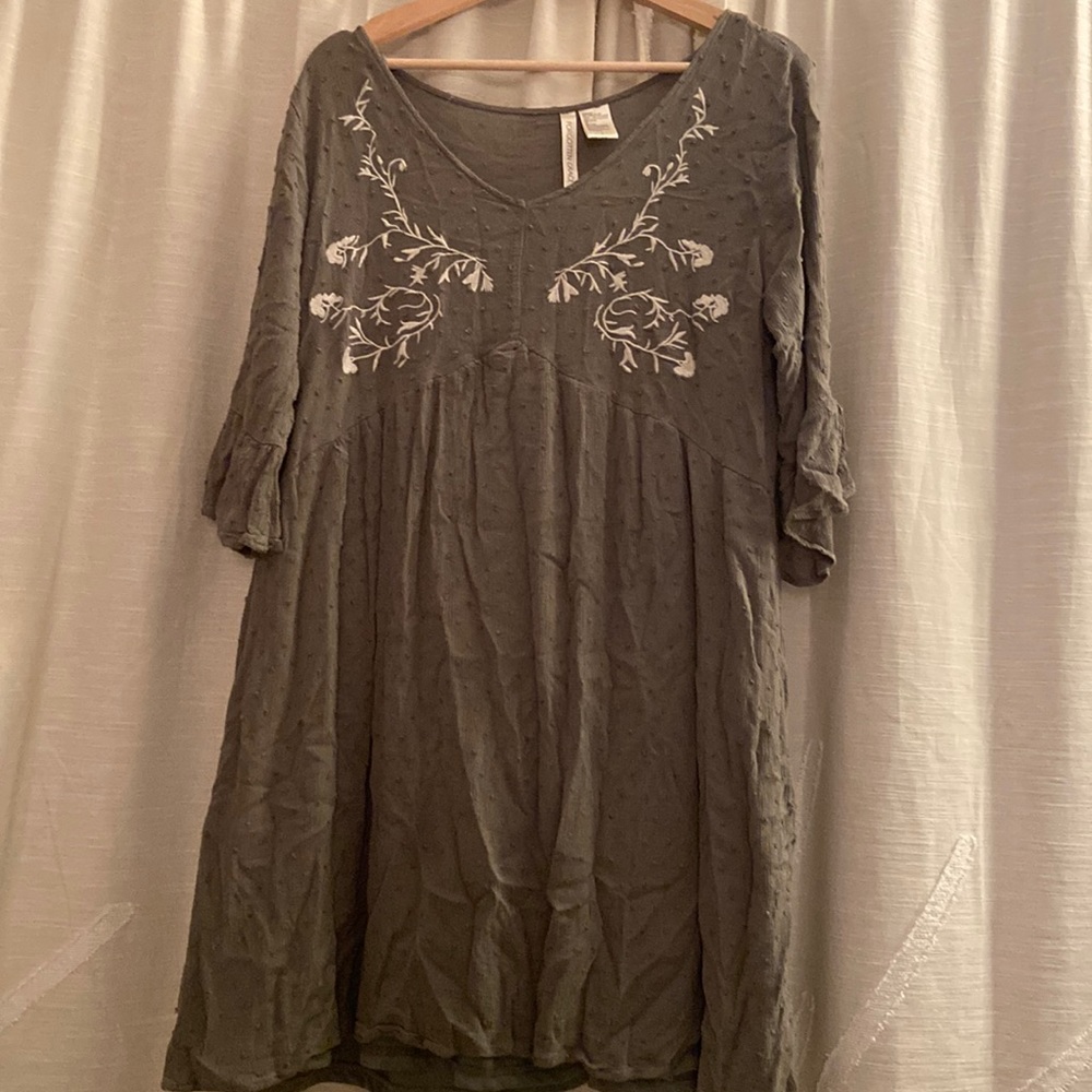 Light Green Empire Waist Dress